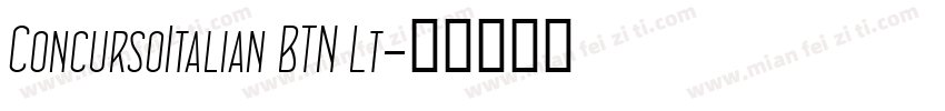ConcursoItalian BTN Lt字体转换
